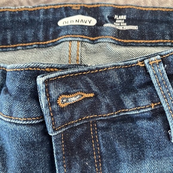 Old Navy jeans flare ankle high rise NWT size 12 - Picture 3 of 4